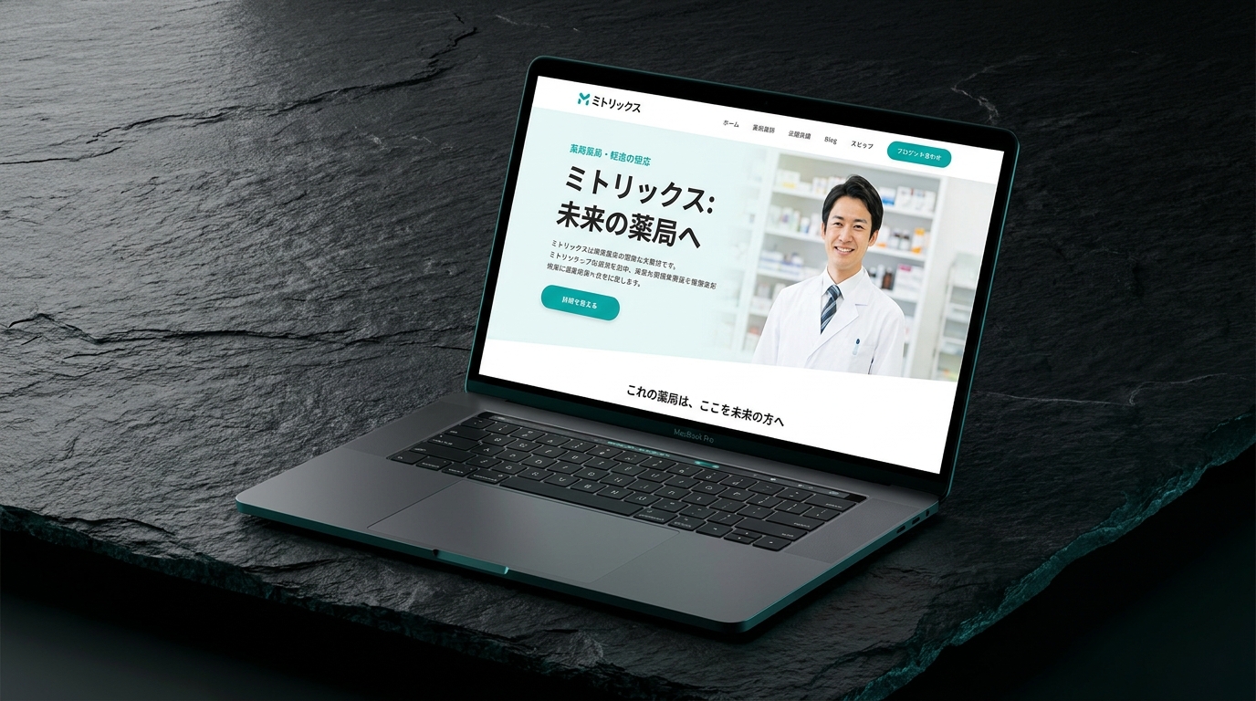 Mitorix LP v3 browser mockup on a laptop